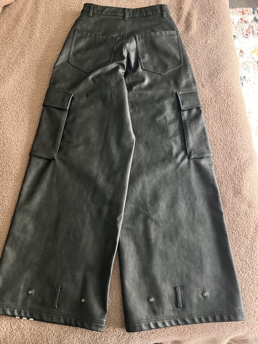 adidas Adilenium Season 3 Vintage Faux Leather Cargo Pants - Picture 6 of 6